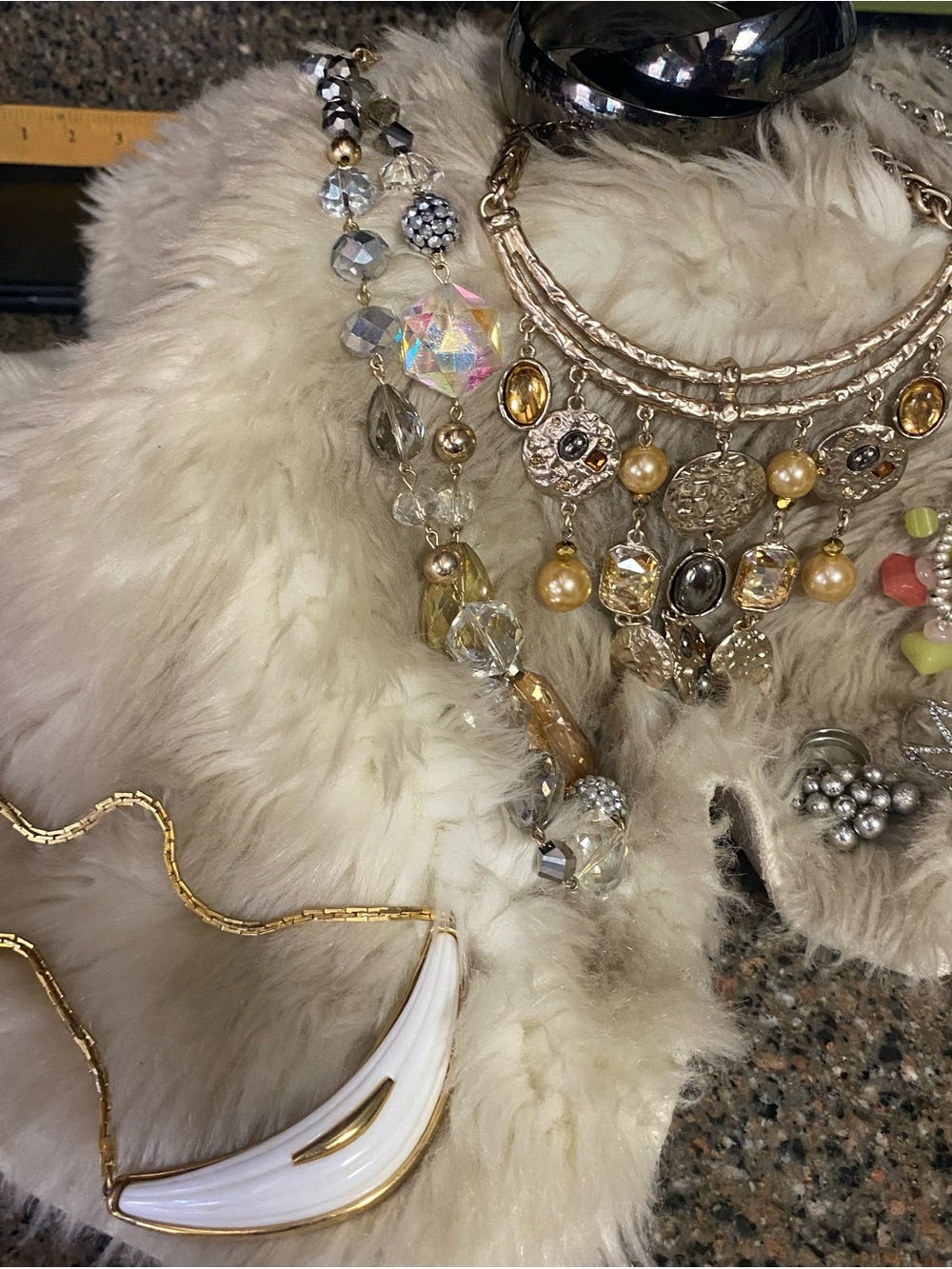 Costume Jewelry # 2 Lot of Necklaces, Bracelets, Rings - Picture 2 of 5